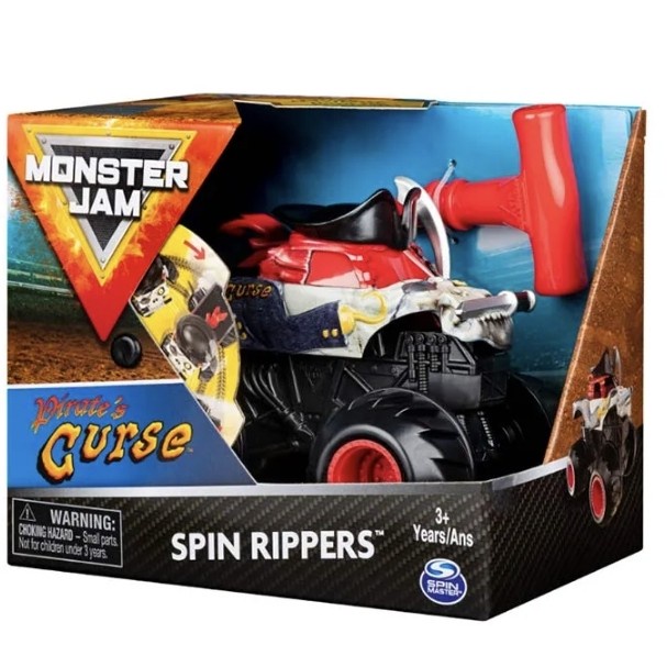 MAINAN ANAK SPIN MASTER MONSTER JAM 1:43 TRUCK SPIN RIPPERS PIRATE'S TERLARIS