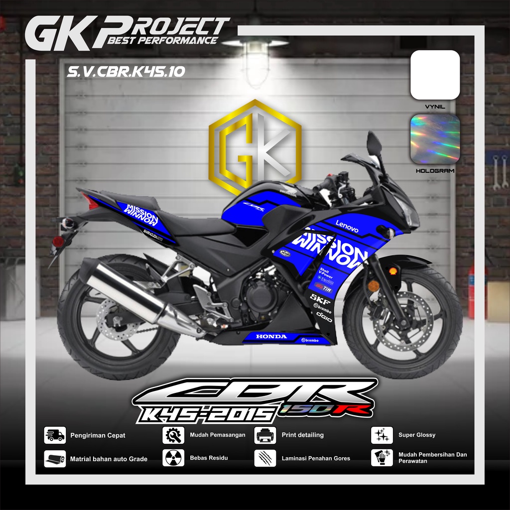 STICKER STRIPING LIST VARIASI HONDA CBR K45 - STRIPING CBR K45 RACING 10