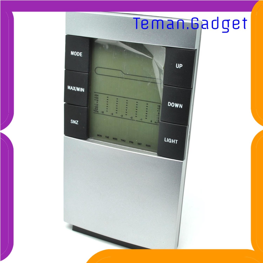 TG-PJM Weather Station Humidity Temperature Alarm Desk Clock Jam Alarm - 3210