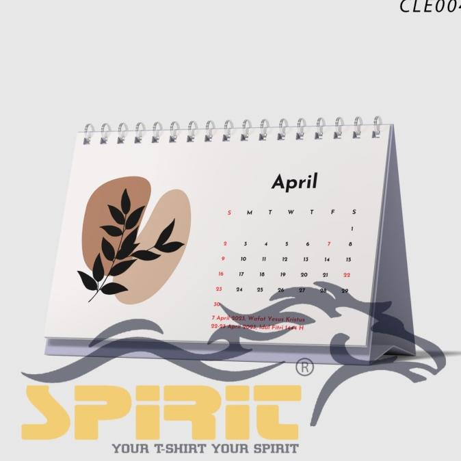 

kalender meja 2023 hiasan meja estetik motif bunga flower unik lucu