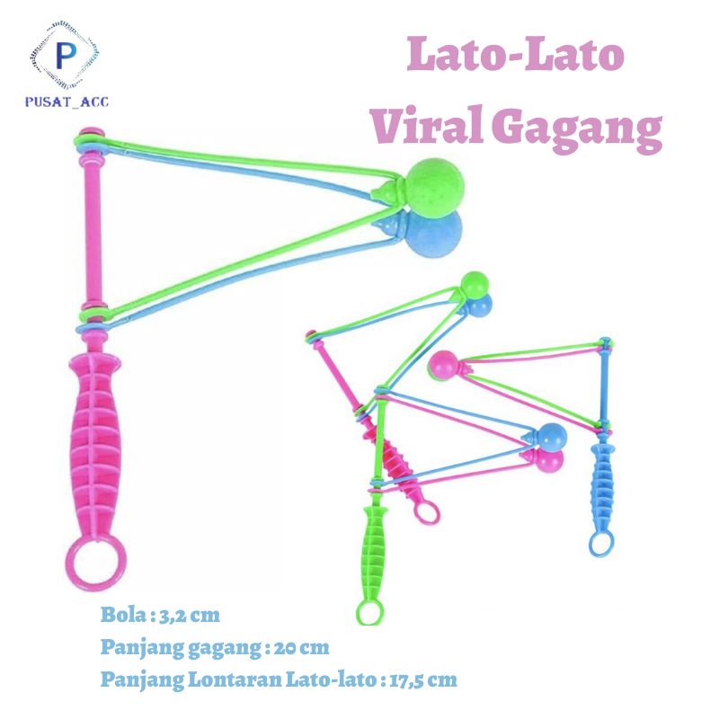 TOG2 - Lato -lato Gagang Mainan Jadul Bola Tok Tok Seru