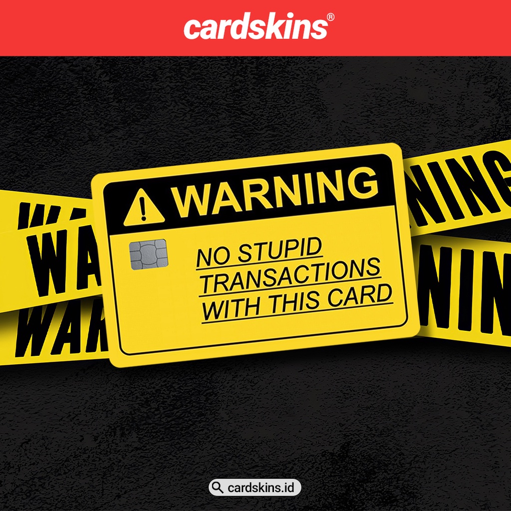 WARNING | GARSKIN / STICKER KARTU ATM / SKIN KARTU ATM / DEBIT / CREDIT / EMONEY / FLAZZ | CARDSKINS