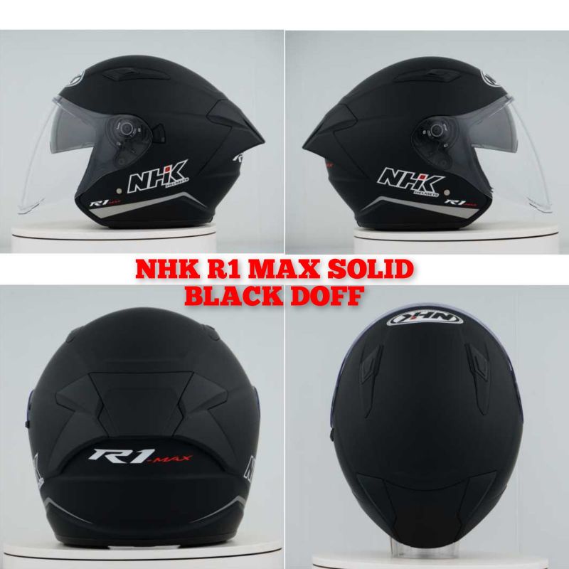 NHK R1 MAX SOLID BLACK DOFF
