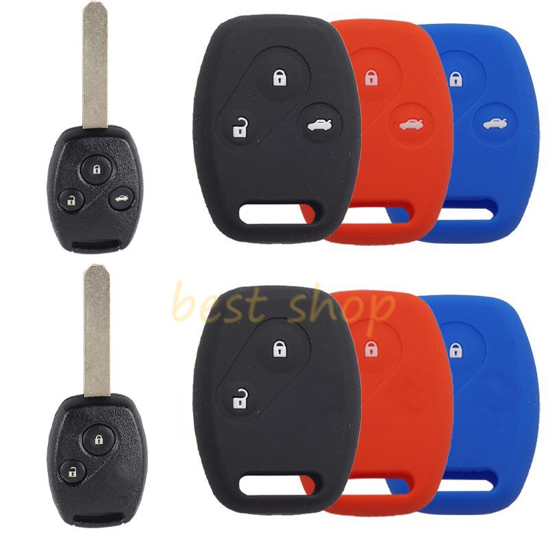 Silicone Key Case HONDA Jazz Brio CR-V CRV Civic Insight HRV Jazz ACCORD Tempat Kunci Mobil