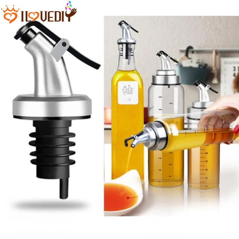 Wine Dispenser Olive Oil Pourers Sprayer Nozzle Minyak Cuka Botol Stopper Spout Anti Bocor Nozzle Dispenser Aksesoris Bar Dapur Anti Bocor Tutup Botol Minyak Wine Stopper