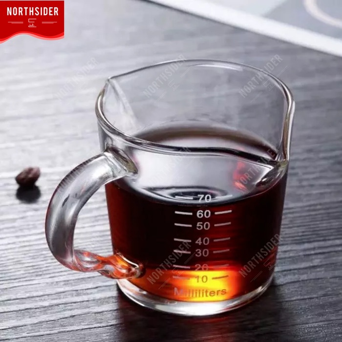 

Terlaris ✨ -ESPRESSO SHOT GLASS HANDLE 70ml | GELAS UKUR KOPI - SLOKI Tahan Panas- 2.1.23