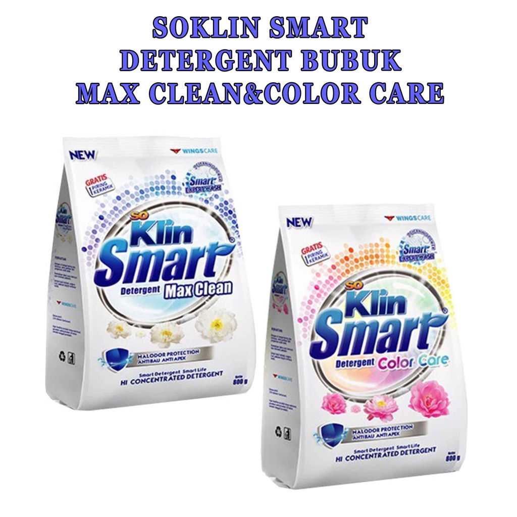 So Klin Smart* Deterjen Bubuk* So Klin 725g* Sabun Pakaian