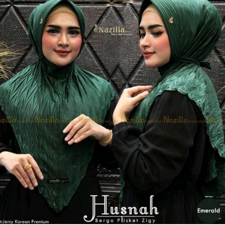 [MAN.14Ja23ᵂ] Bergo plisket padi tali kepang / bergo plisket ziggy / Jilbab Bergo plisket padi / hij