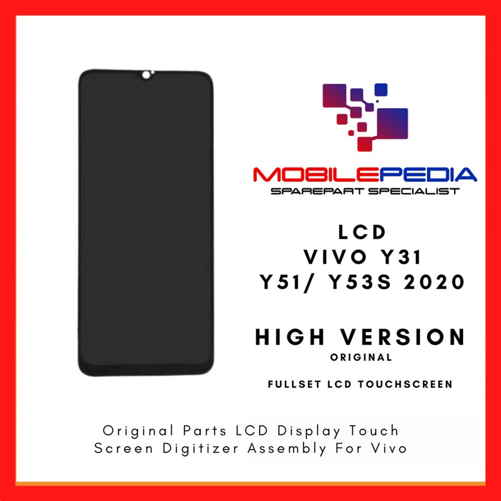 LCD Vivo Y31 / LCD Vivo Y51 2020 / LCD Vivo Y53S ORIGINAL Fullset Touchscreen Garansi 1 Bulan