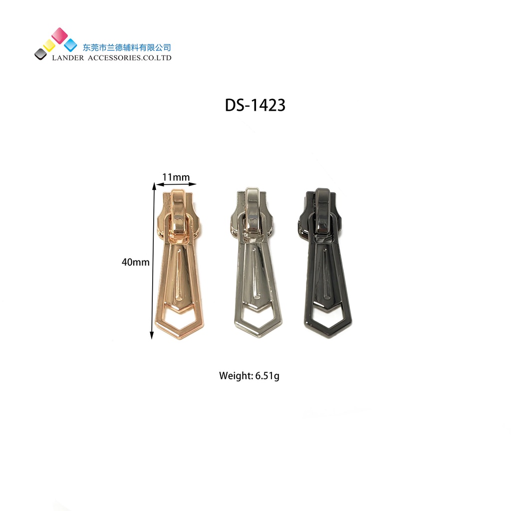 Lander Head Puller Tarikan Risleting Head Zipper #5 Gigi Besi/DS-1423