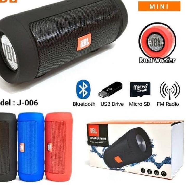 Ori 100% Portable Wireless Speaker J JBL J-006 Charge Mini II Bluetooth Super Bass J006 VV73↬