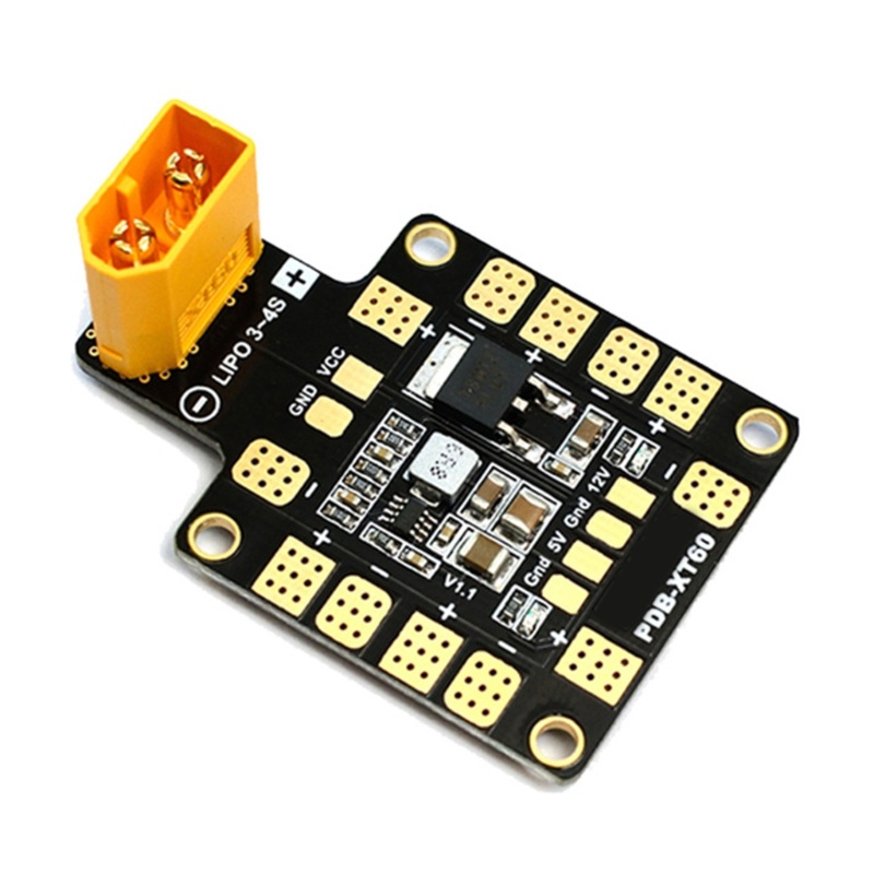 Zzz Matek Systems PDB XT60 Distribution Board w/BEC 5V &amp; 12V 2oz Untuk RC Helicopter