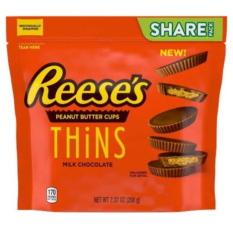 

REESE'S THINS Peanut Butter Cups Original 208gr IMPOR