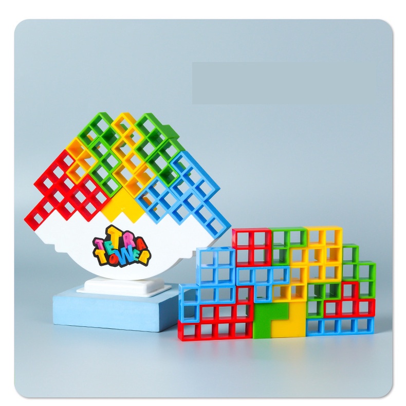 MAINAN BALOK TETRIS TETRA SUSUN TETRIS TOWER GAME SERU DENGAN KARTU