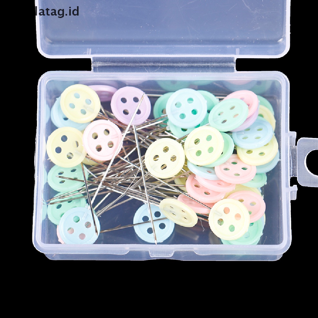 [lalatag] 50pcs Pin Dressmaking Pin Patchwork Craft Bordir Untuk Jahit DIY [ID]