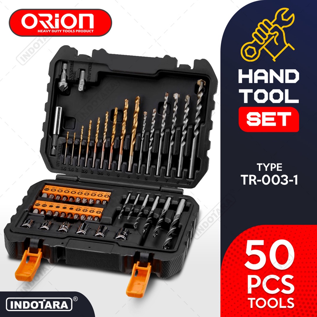 Orion Drill&amp;Screwdriving Set / Mata Bor&amp;Obeng Set 50Pcs TR-003-1