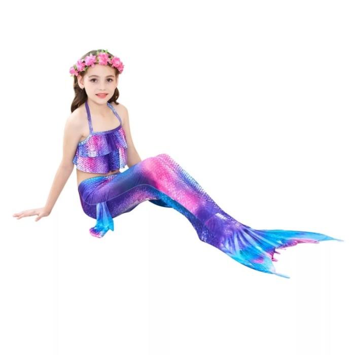 [Cha-Collec] Baju Renang Putri Duyung Kostum Mermaid Princess Ekor 64
