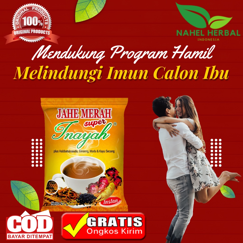 Ramuan Herbal Jahe Bubuk Instan Inayah Sachet Terampuh Kurma Muda Untuk Promil - Paket Lengkap Jamu 