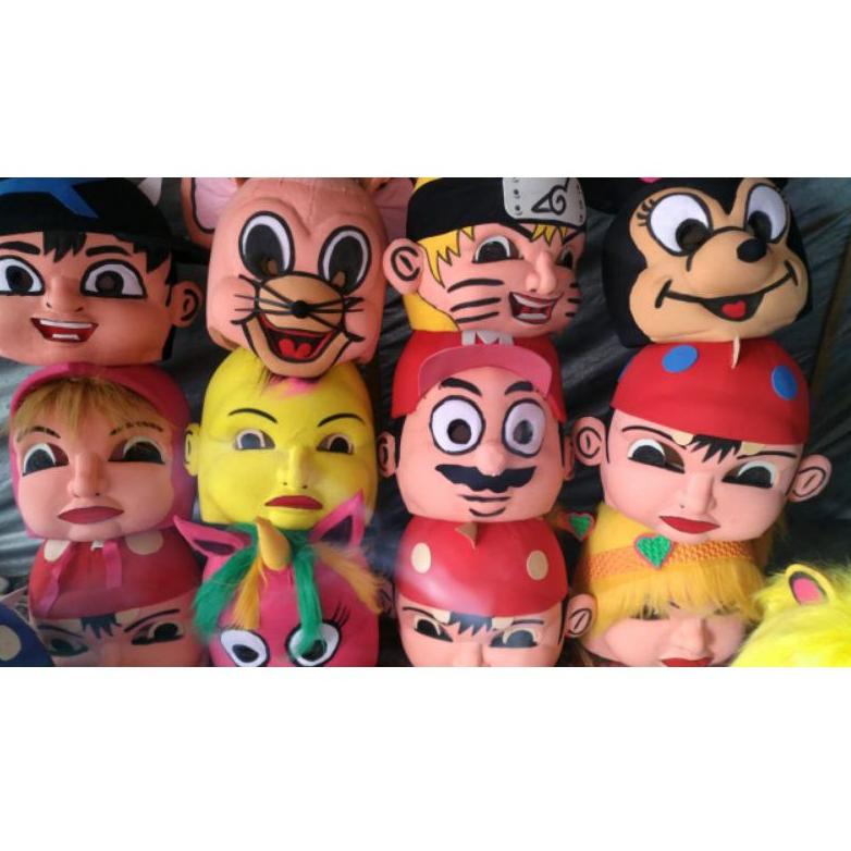 PRN kepala boneka mampang kepala badut mampang masuk semua ukuran kepala karakter kartun lucu ➜Produ