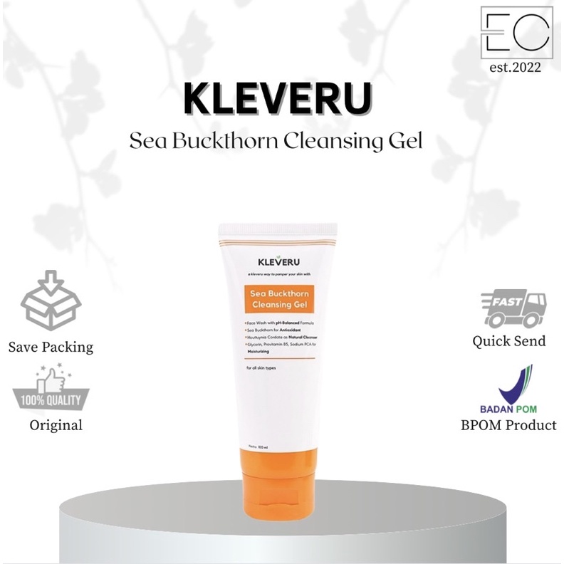 Jual KLEVERU Sea Buckthorn Cleansing Gel ( Face Wash ) Shopee Indonesia