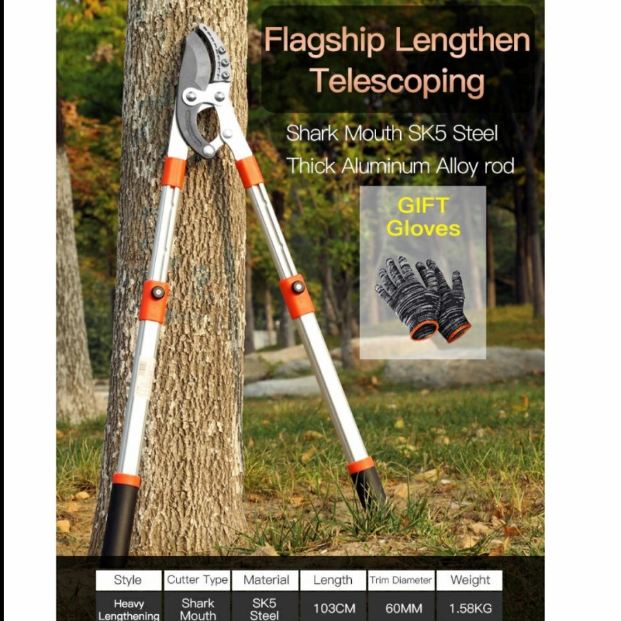 pemotong gunting tanaman dahan batang telescopic panjang pendek
