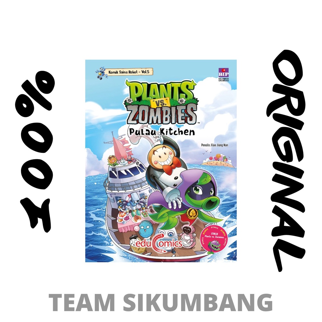 Educomics Plants vs Zombies Komik Sains Robot: Pulau Kitchen