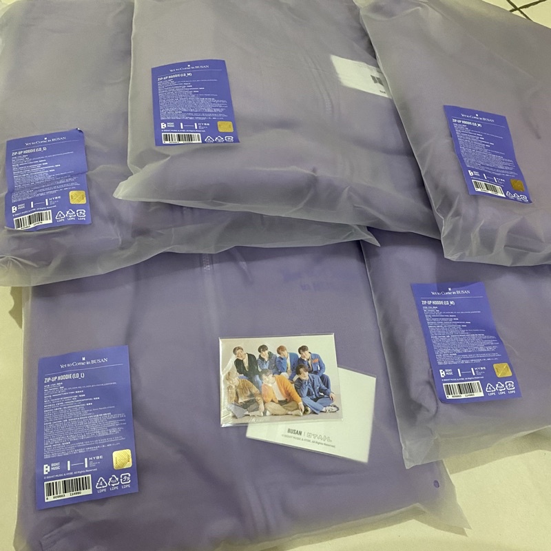 READY OFFICIAL BTS ytc yet to come zip up hoodie lavender rm jin suga jhope jimin v jungkook jk taeh