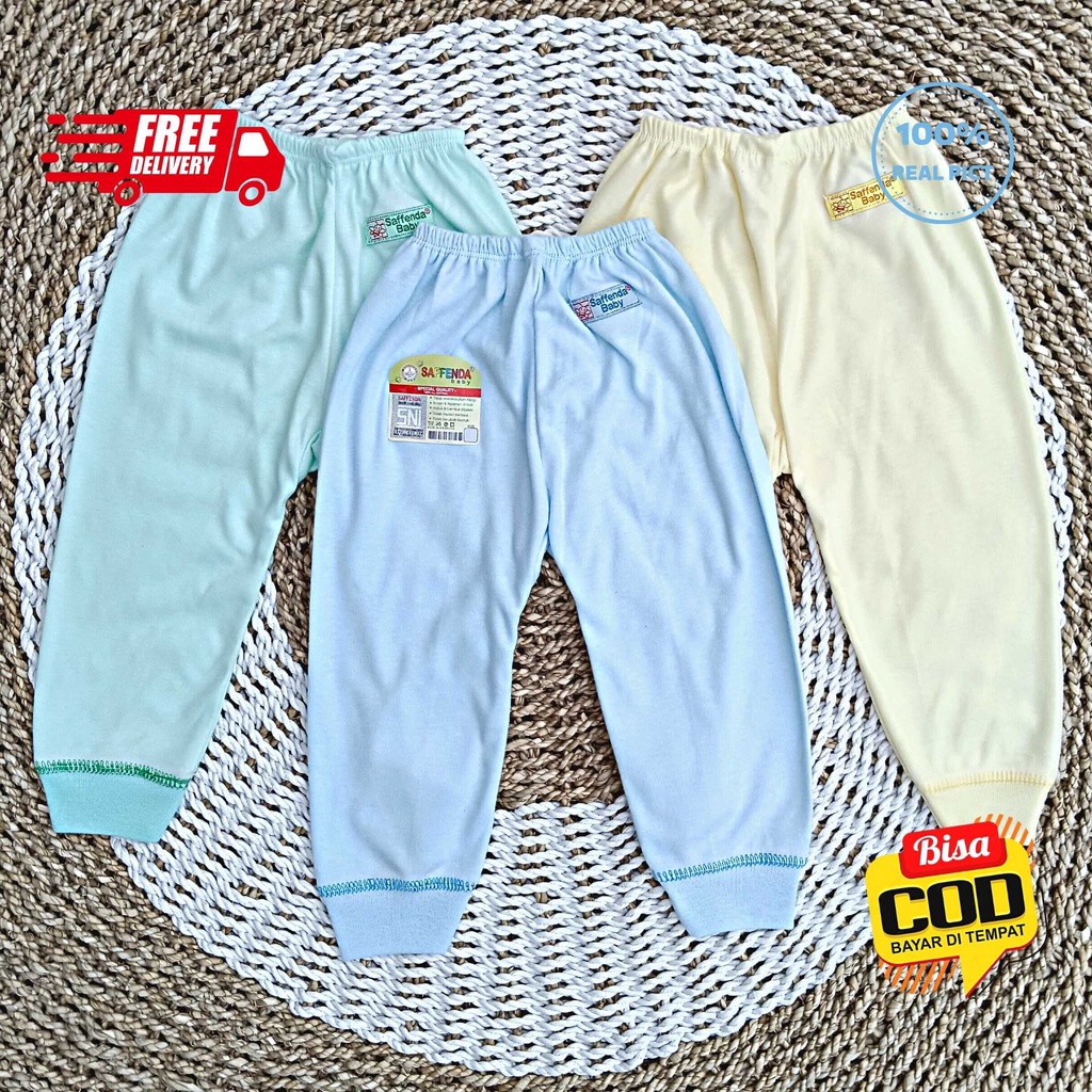 Celana Panjang Bayi Pampers Polos Size S M L merk SNI SAFFENDA