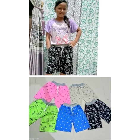 TERSENYUM KAU DEK!! (PAKET HEMAT 100 DAPAT 10) 10 CELANA PENDEK ANAK MOTIF USIA 1-12 COD