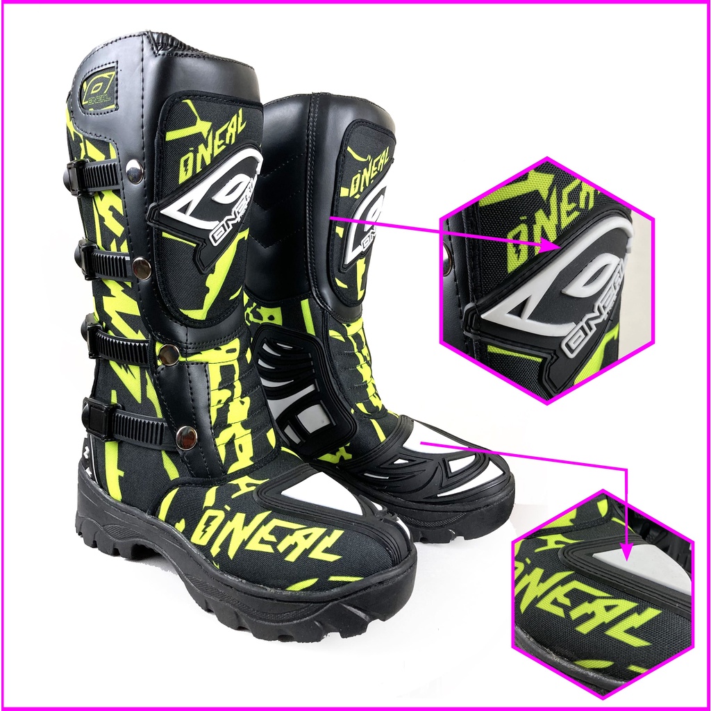 boot Sepatu boots motor trail motocross cross cros tril trabas enduro Adventur MX kawasaki yamaha ho