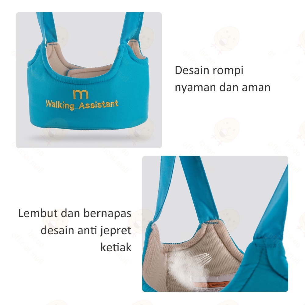 Lacoo Alat bantu belajar jalan bayi import Baby walking assistant baby walker belt import Alat tuntun jalan bayi