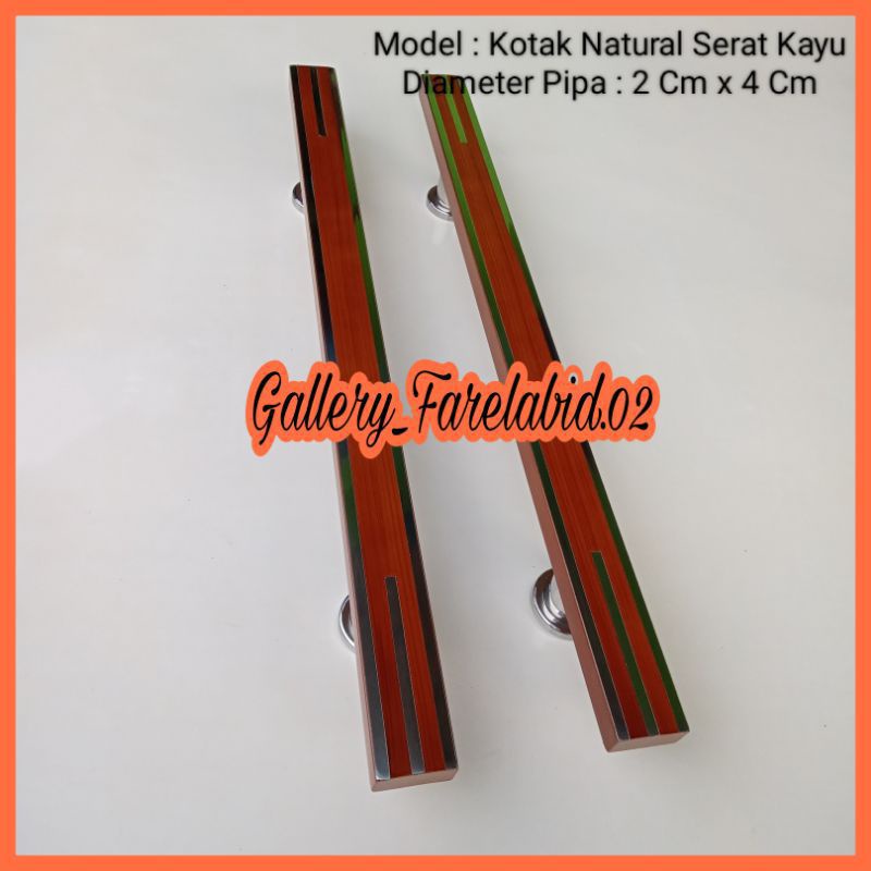 Handle Pintu Rumah Stainless Steel Panjang 80 Cm Gagang Pintu Kupu Tarung Pegangan Pintu Tarikan Pin