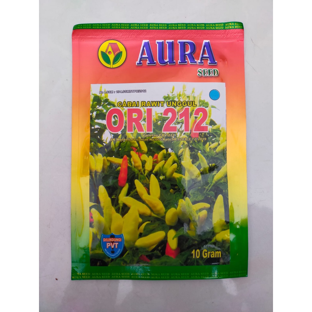 Benih Cabe ORI 212 - 10gram || AURA SEED || Bibit cabe rawit ORI212