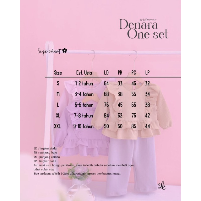 Denara Oneset / One set Anak perempuan