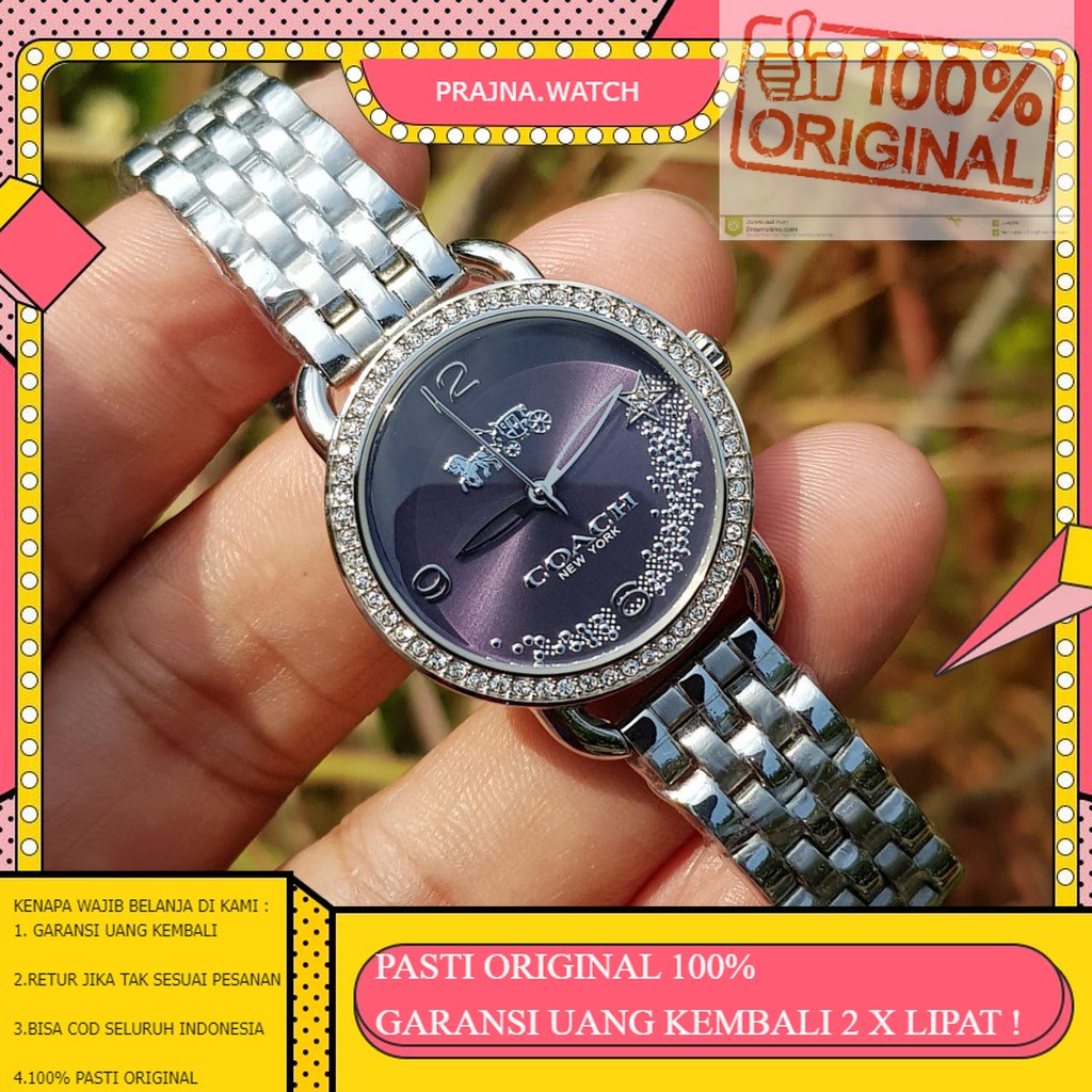 ORIGINAL JAM TANGAN WANITA CEWEK COACH WANITA ANTI AIR KULIT ORIGINAL ORI 100% TERBARU
 LADYS