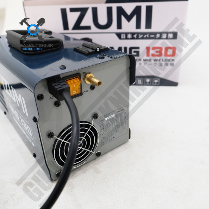 Mesin Las Tanpa Gas CO2 GRATIS Kawat Las Daiden 1Kg MIG130 IZUMI / Las Inverter MIG Welder CO Flux Core Gasless MIG 130 IZUMI