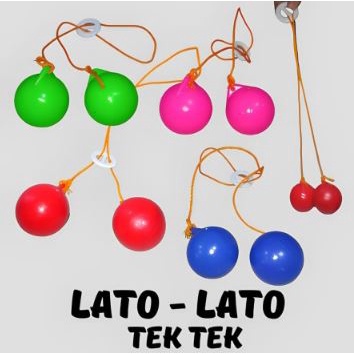 LATO LATO warna PASTEL uk 4cm - mainan anak jadul viral - mainan tektok- LATTO LATTO / Mainan Jadul Tek Tek