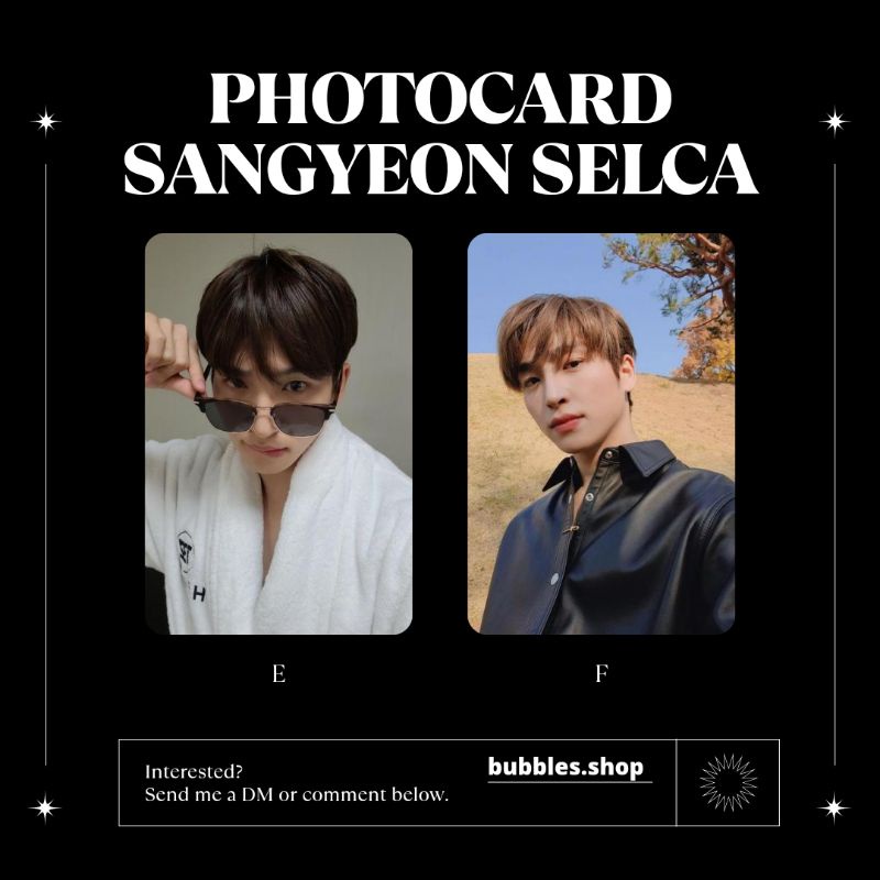 PHOTOCARD UNOFFICIAL SANGYEON THE BOYZ SELCA