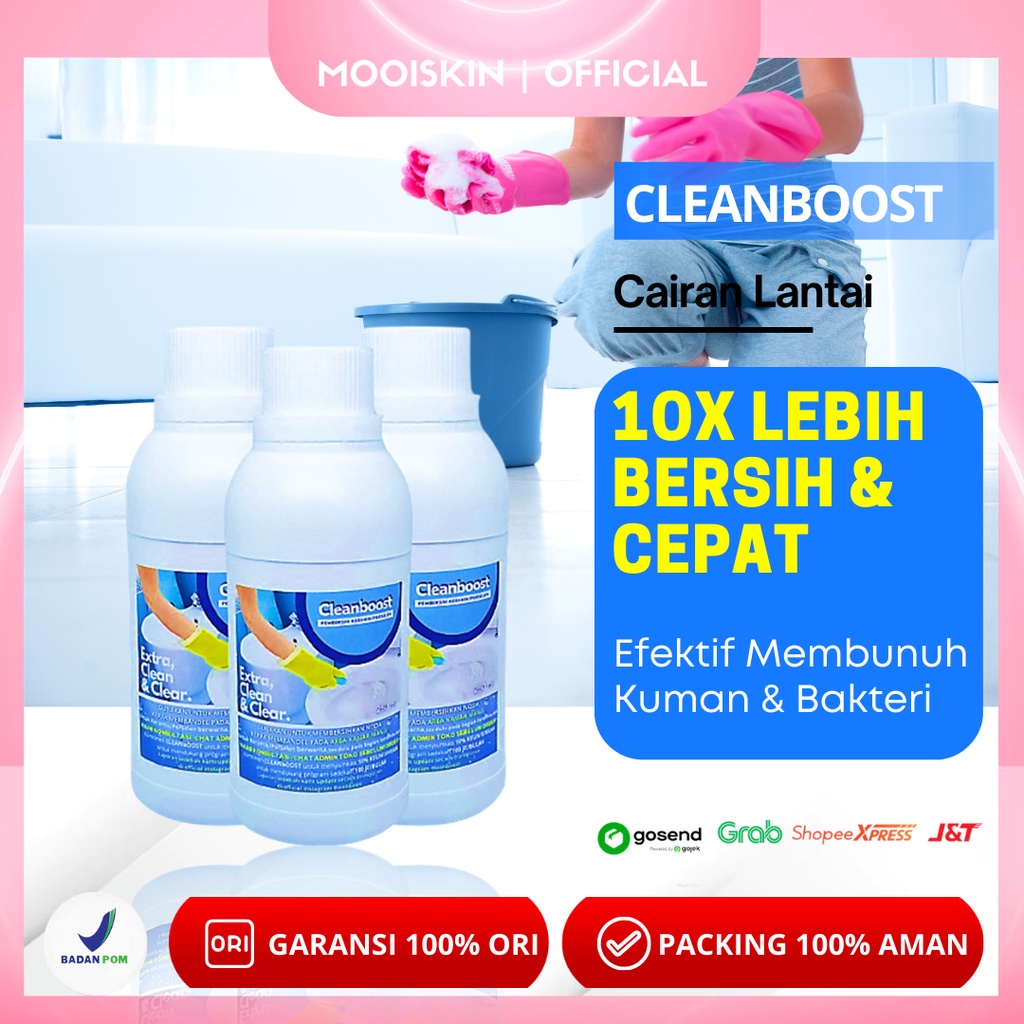 Jual Clean Boost Cairan Obat Pewangi Pembersih Pemutih Lantai Ubin