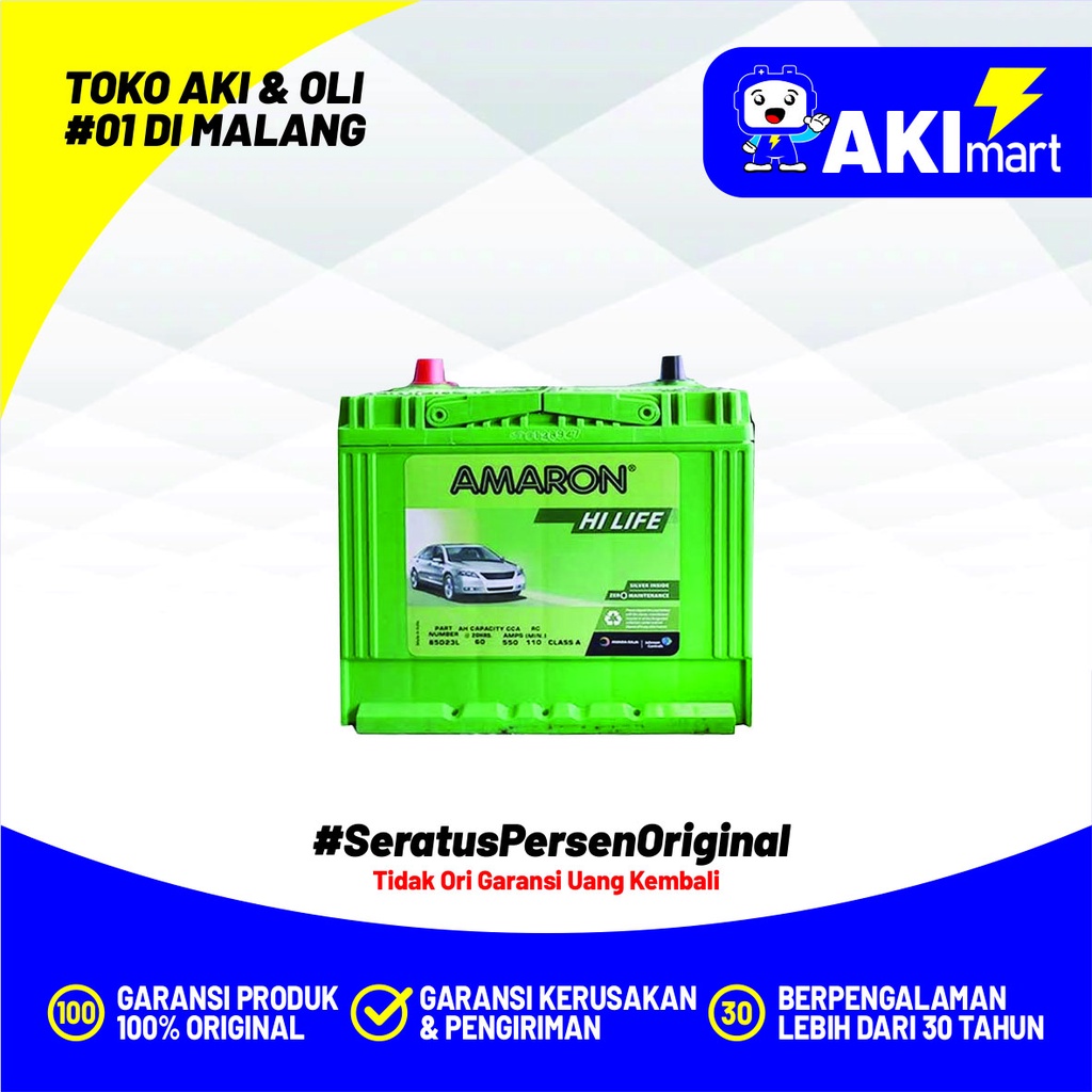 AKI MOBIL AMARON PRO 65B24R ACCU DAIHATSU TARUNA, TOYOTA AVANZA