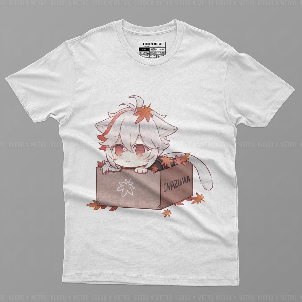 Tshirt Kazuha Chibi Anime Gaming Genshin Impact Premium Unisex