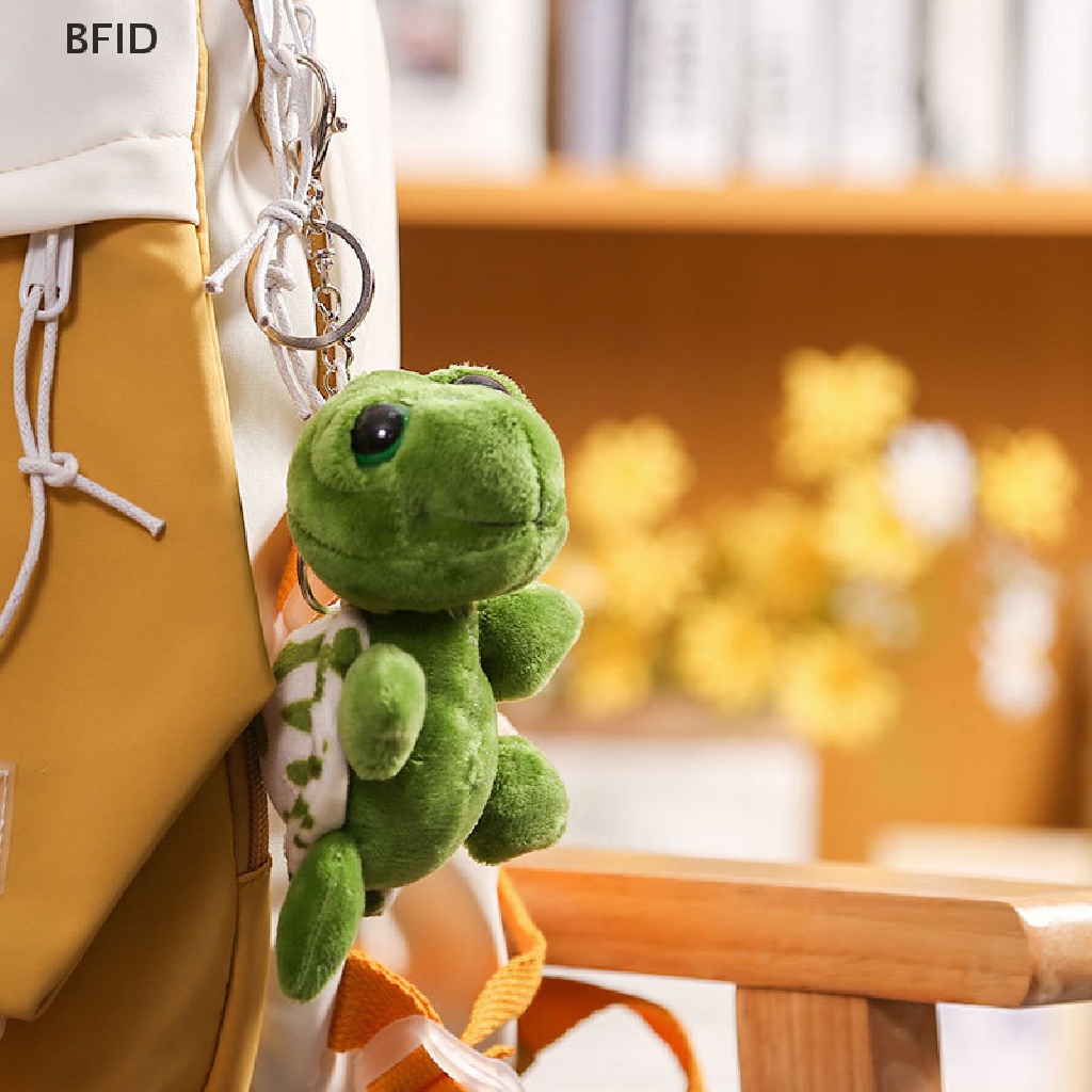 [BFID] Lucu Mini Kartun Turtle Lembut Mainan Mewah Liontin Indah Turtle Key Chain [ID]