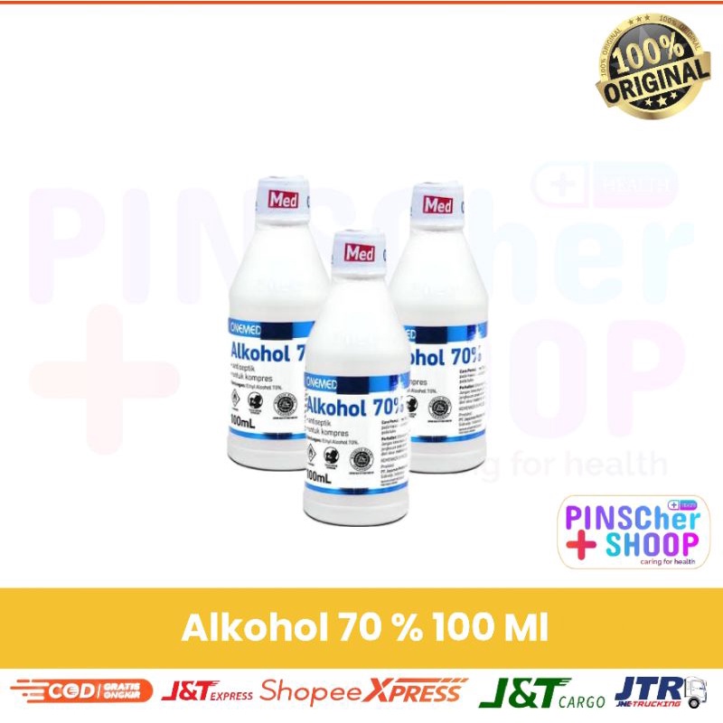 Alkohol 70% Onemed 100 Ml Antiseptik Alcohol