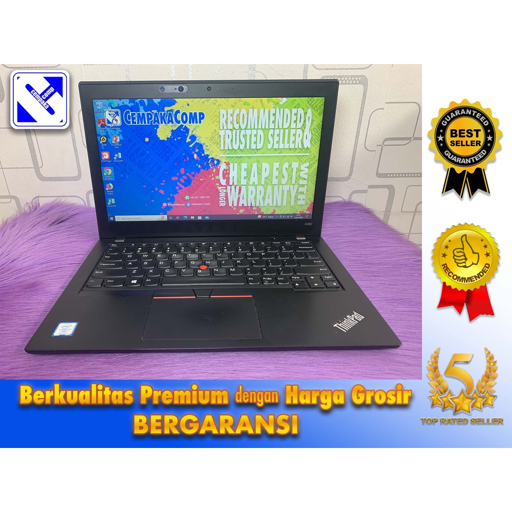 Lenovo ThinkPad X280 Core i7-8650U 16GB SSD 512GB bukan T480 T490 X390 T470 X270