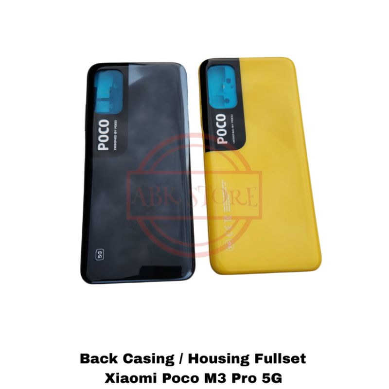 BACK CASING - KESING - HOUSING XIAOMI POCO M3 PRO 5G BACKDOOR FULLSET