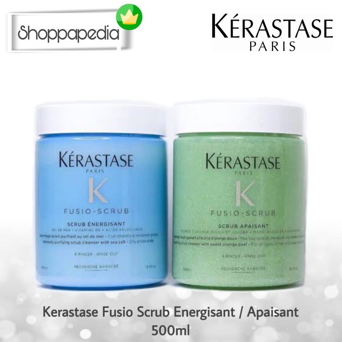 Haira Kerastase Fusio Scrub Energisant / Apaisant 500Ml Ori 100%