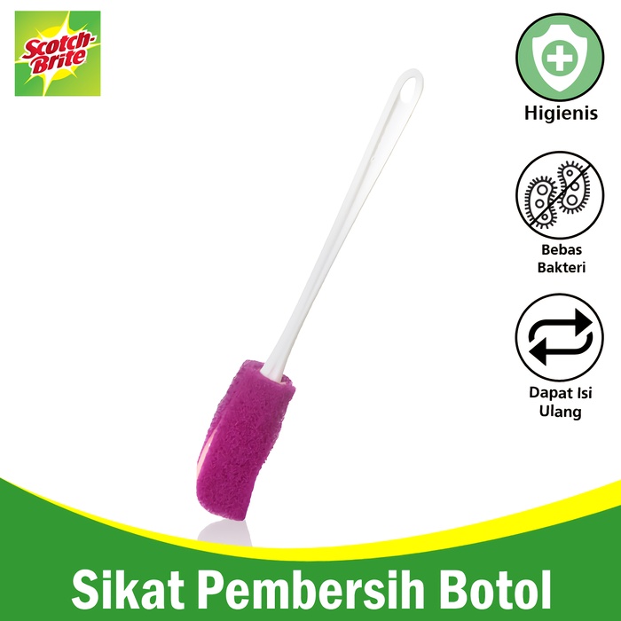 Ktmstore 3M Scotch Brite Pembersih botol minum Sikat Botol DBC01