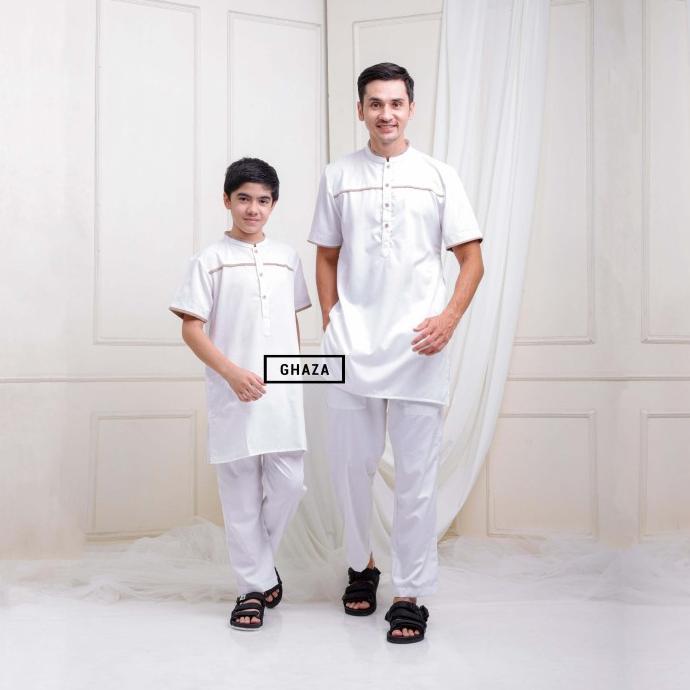 Kurta Pakistan Premium/Kurta Hasan Set Lengan Pendek/Baju Koko Anak