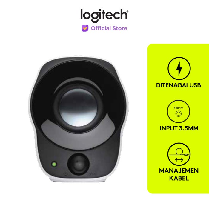 Logitech Z121 2.0 Stereo Speaker Usb Compact