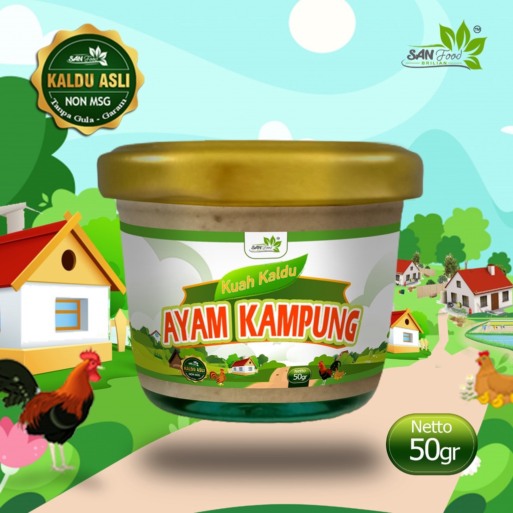 

Sanfood Kaldu Ayam Kampung Asli Non Gula-Garam, Non MSG, Non Pengawet